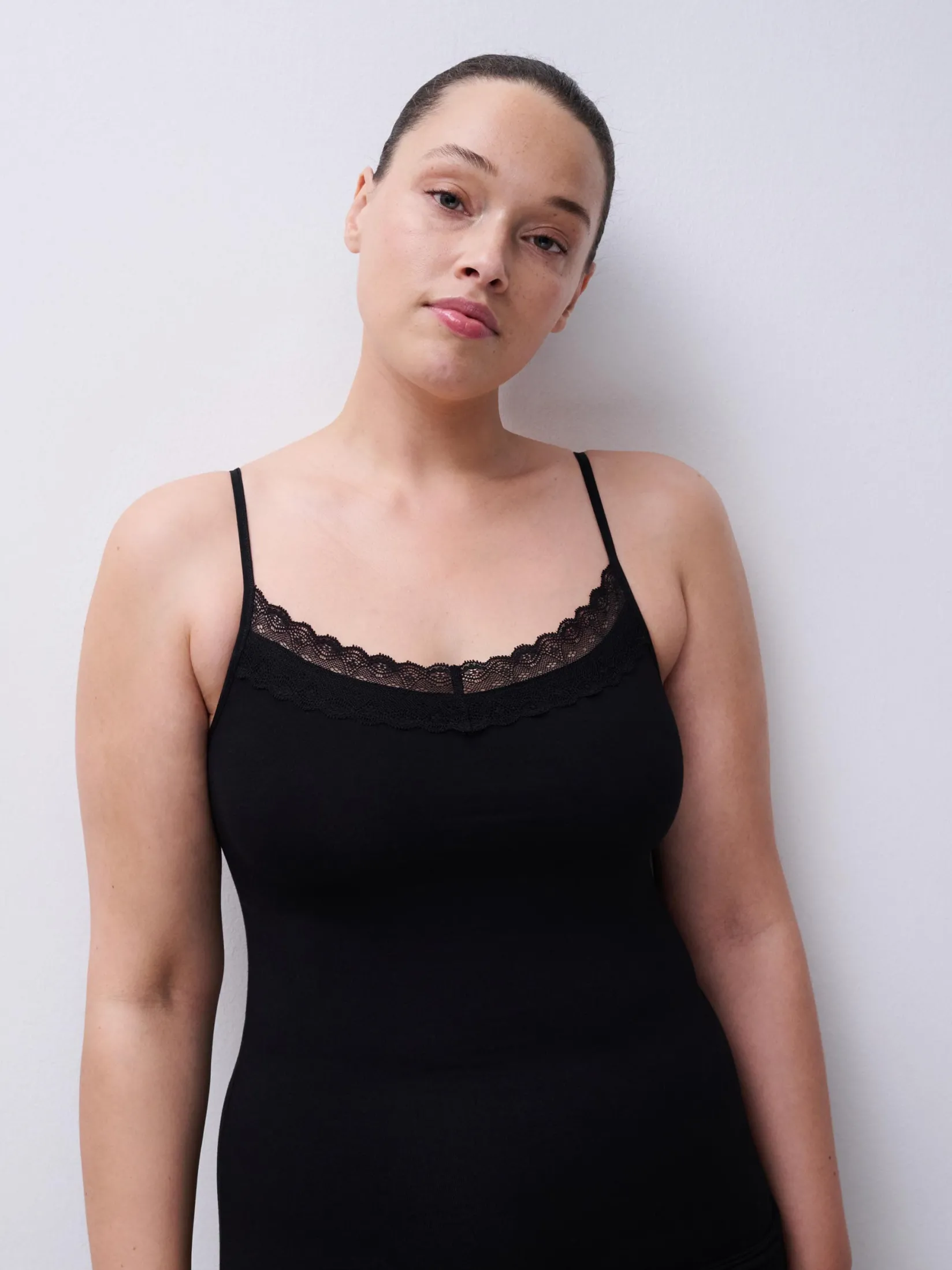 Femilet Basic Lace Hemd Katoen Kant -