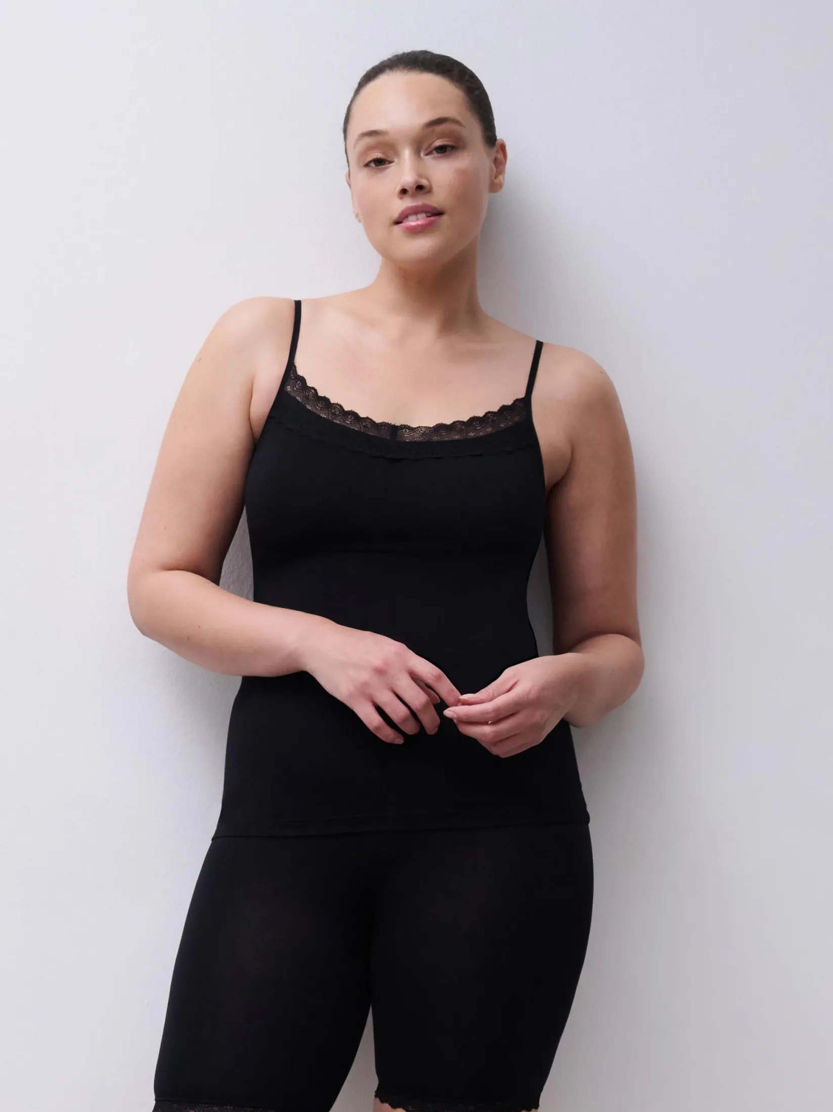 Femilet Basic Lace Hemd Katoen Kant -