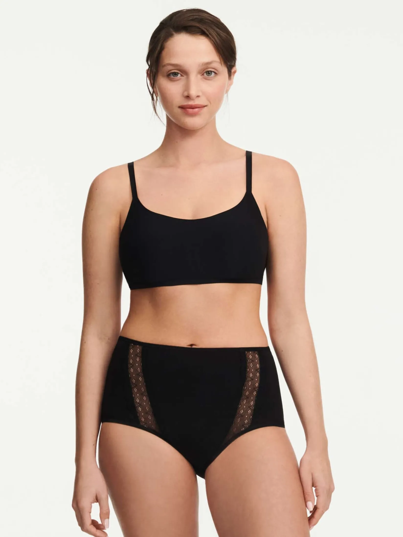 Femilet Basic Lace Hoge Taille Slip Katoen -